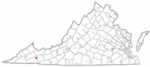 Locator map of Saltville