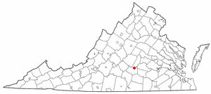 Locator map of Farmville