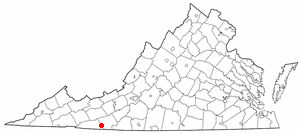Locator map of Galax