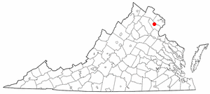 Locator map of Manassas