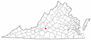 Locator map of Bedford