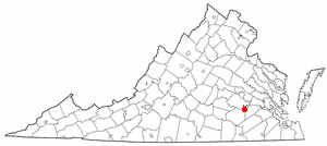 Locator map of Petersburg
