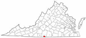 Locator map of Danville