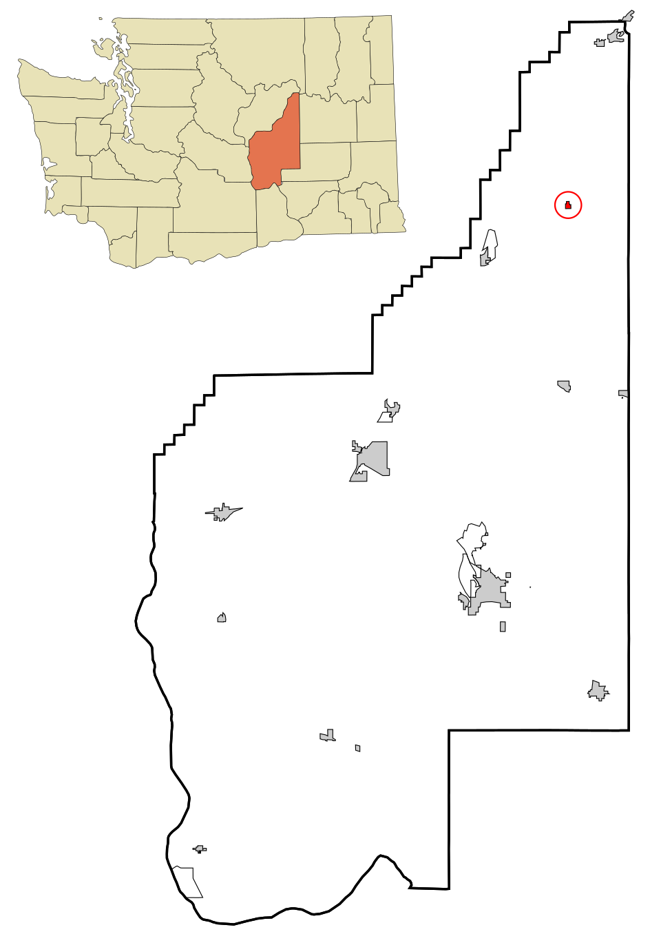 Locator map of Hartline