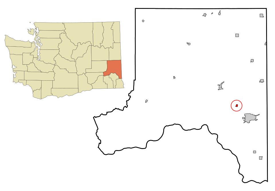 Locator map of Albion