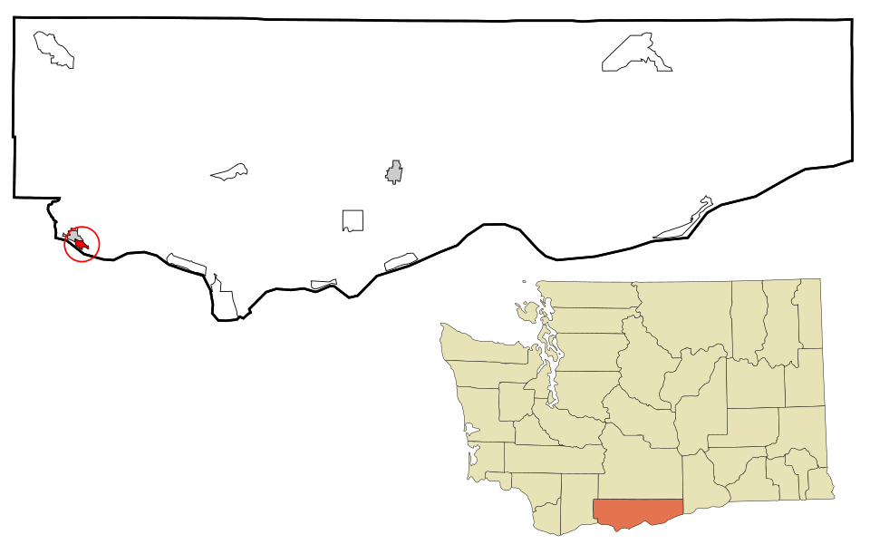 Locator map of Bingen