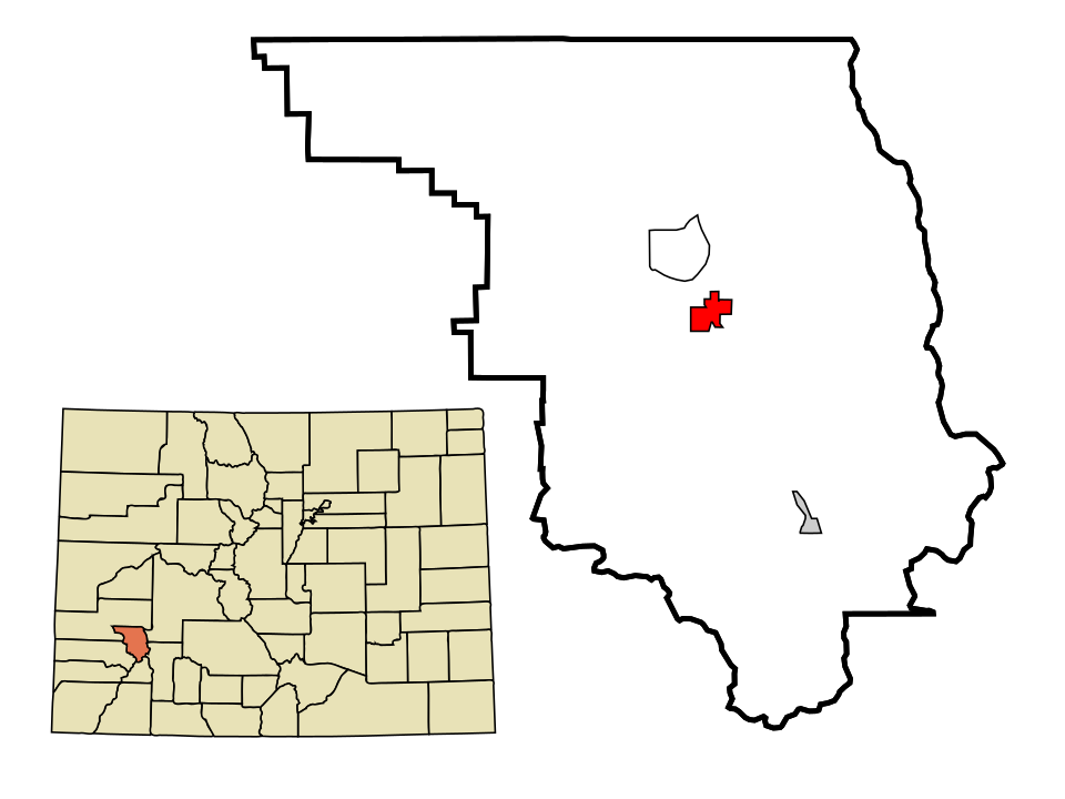 Locator map of Ridgway