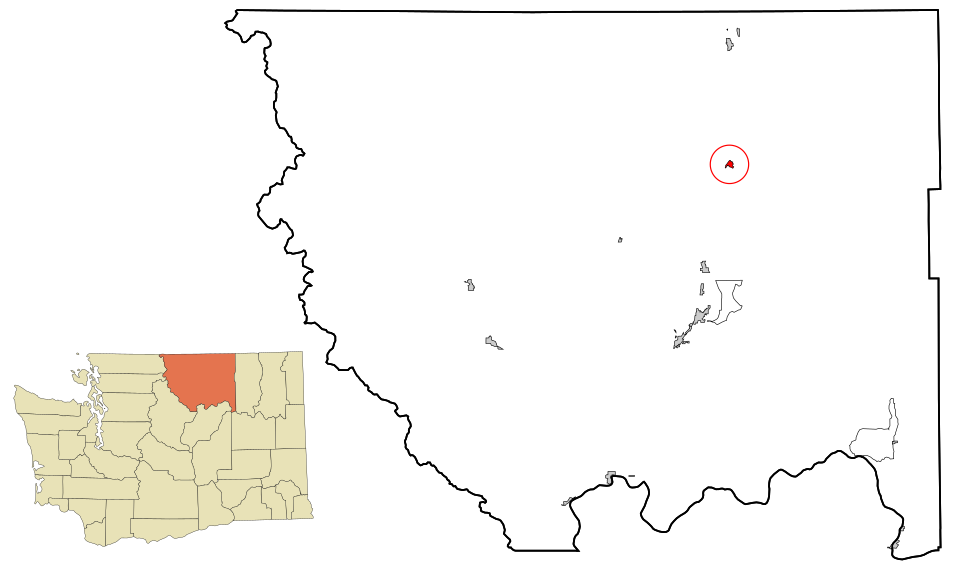Locator map of Tonasket