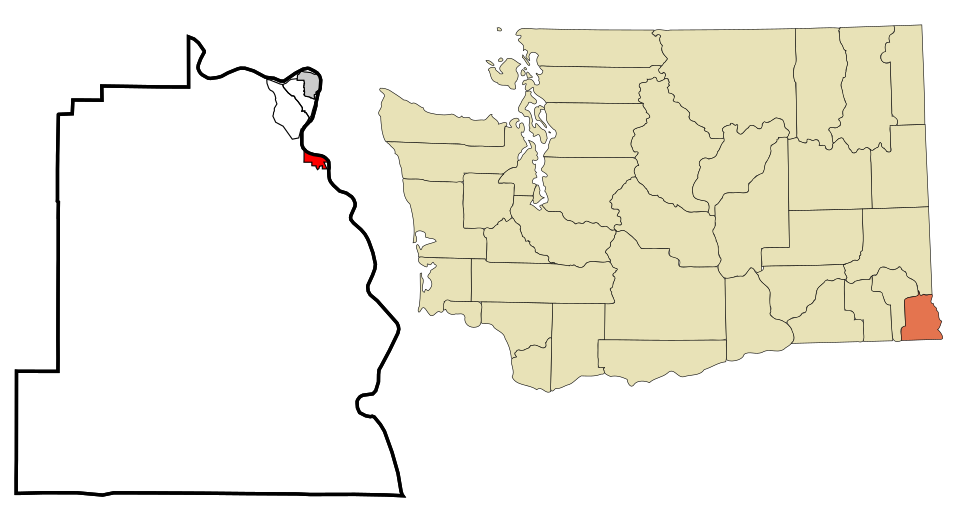 Locator map of Asotin
