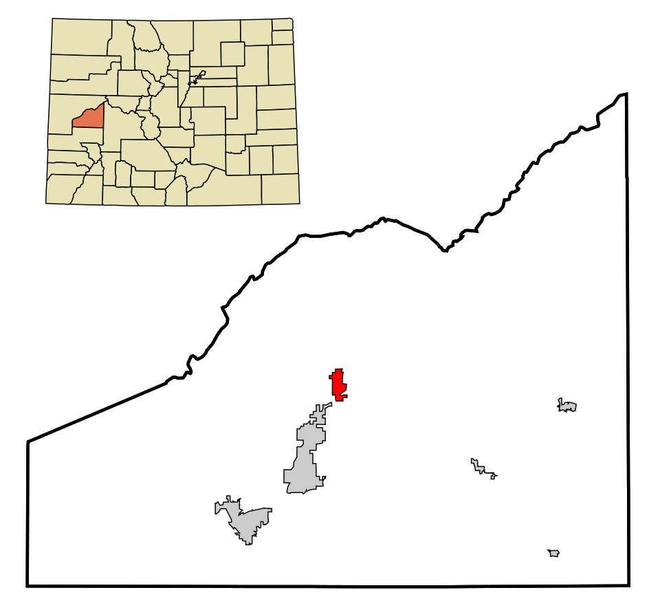 Locator map of Cedaredge