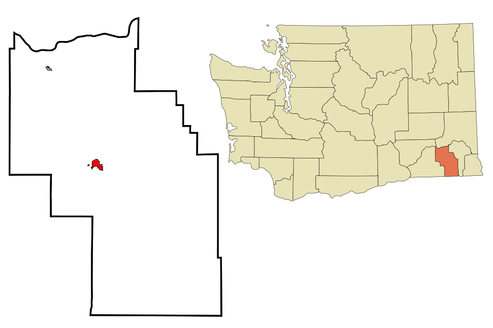 Locator map of Dayton