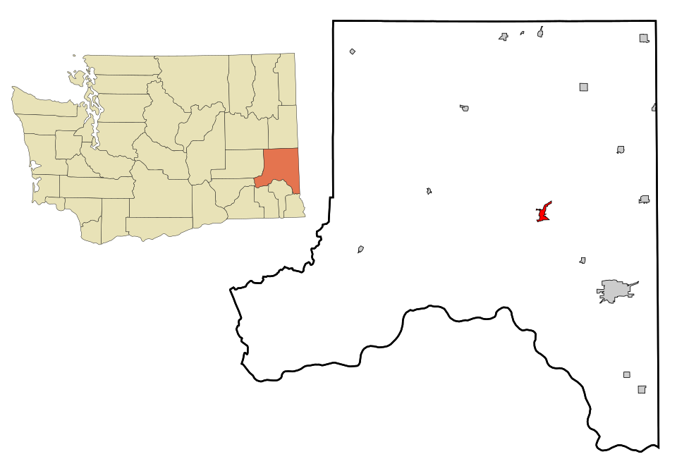 Locator map of Colfax