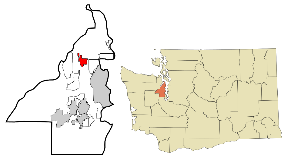 Locator map of Poulsbo