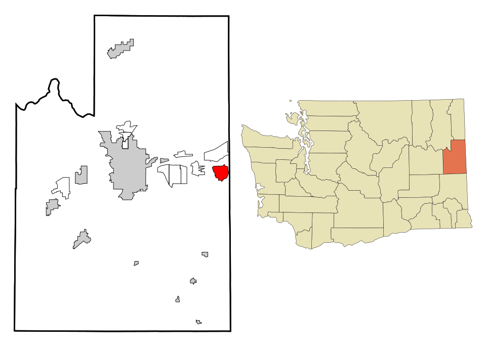 Locator map of Liberty Lake