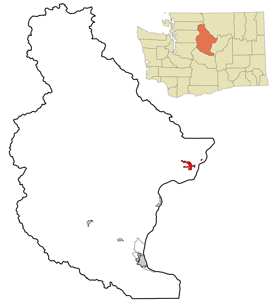 Locator map of Chelan