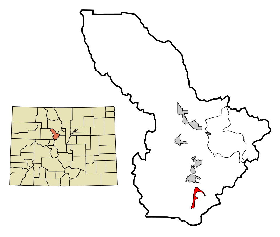 Locator map of Blue River