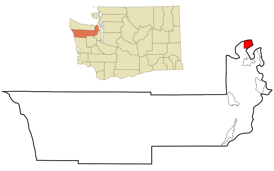 Locator map of Port Townsend