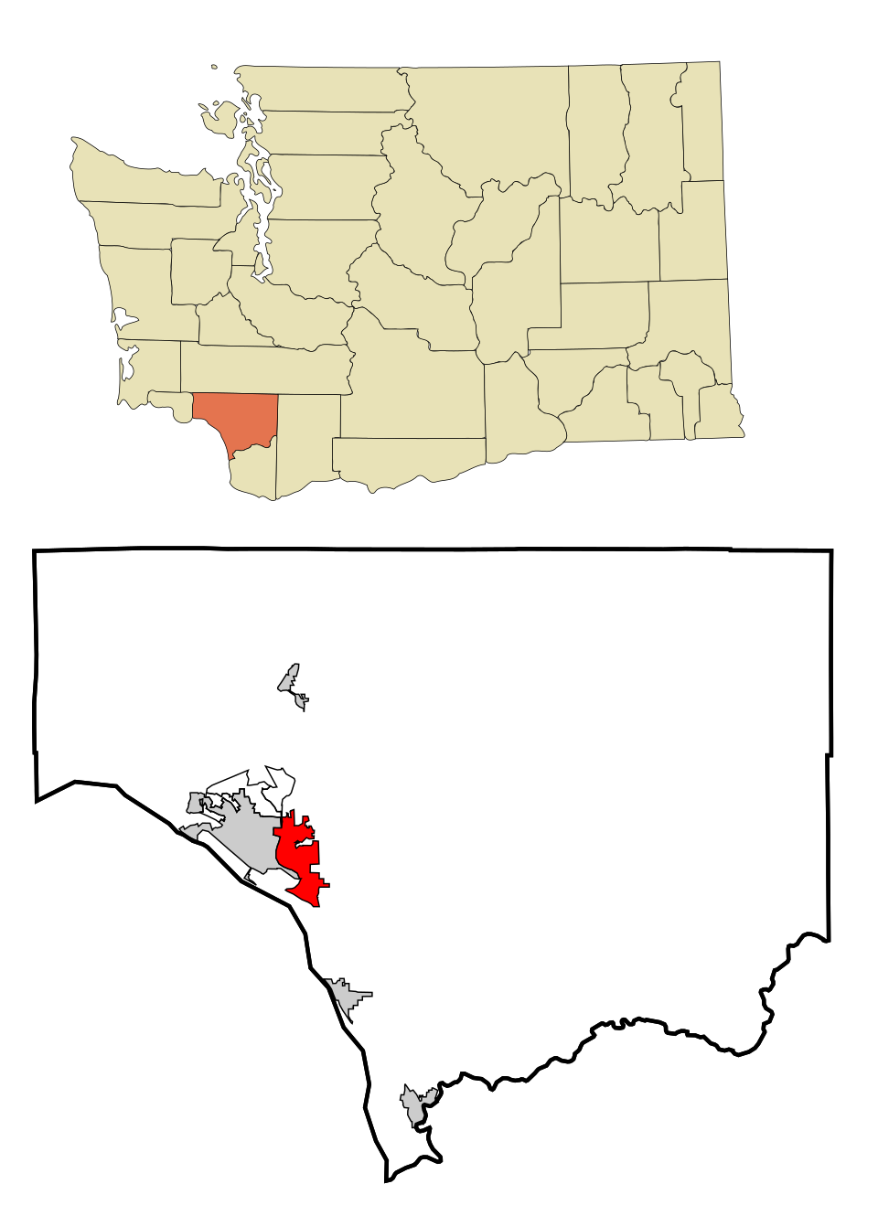 Locator map of Kelso