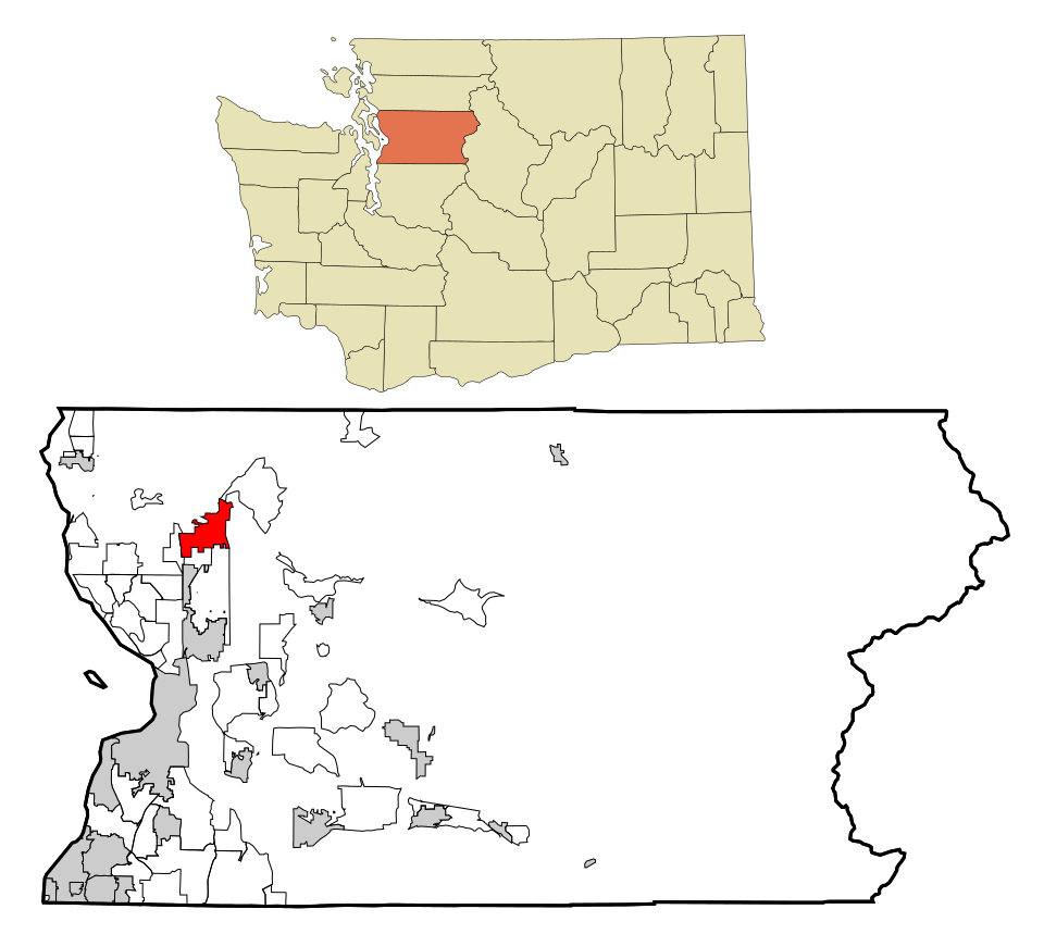 Locator map of Arlington