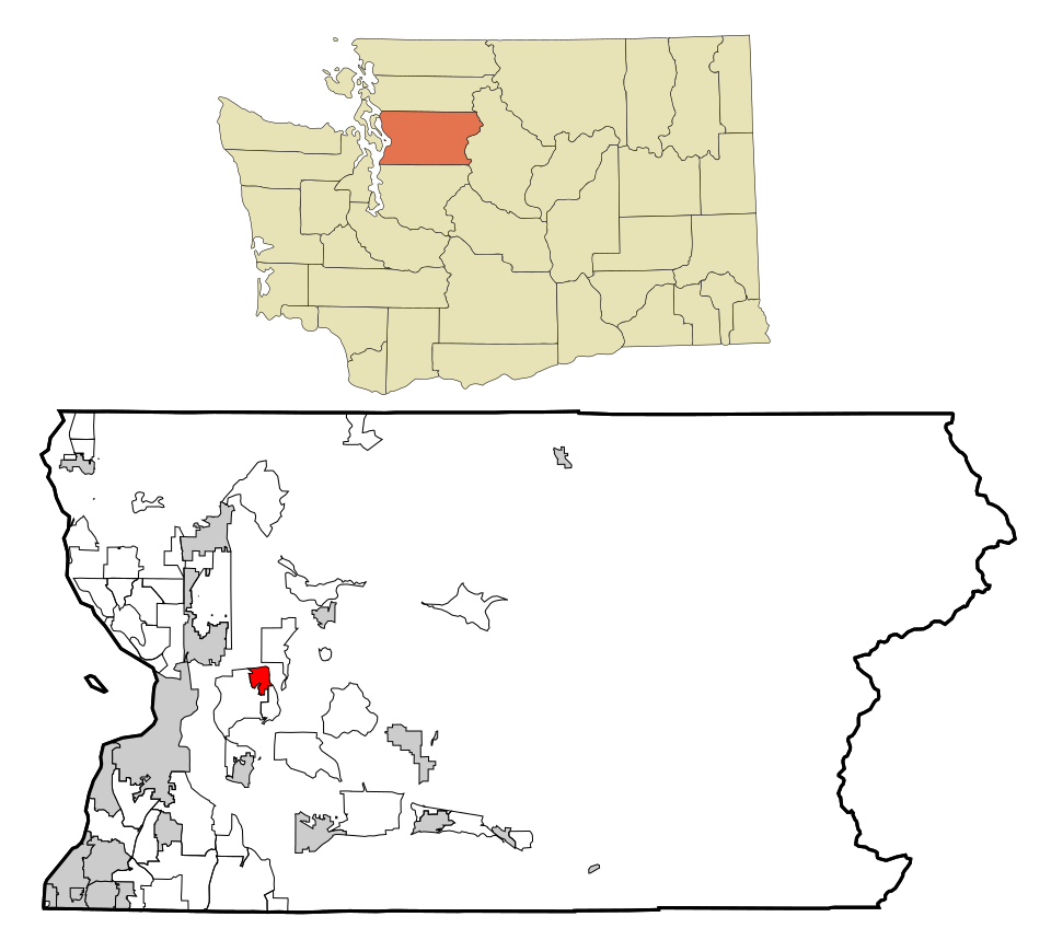 Map of Lake Stevens