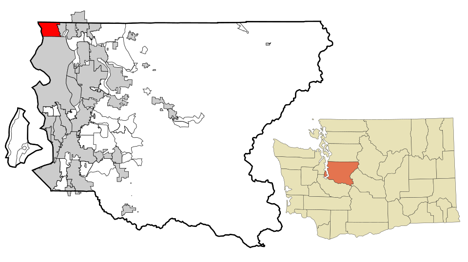 Locator map of Shoreline