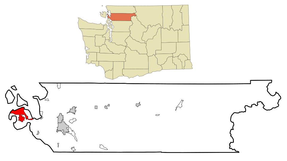 Locator map of Anacortes
