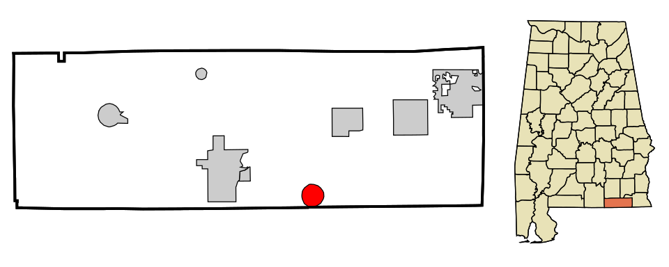 Locator map of Black