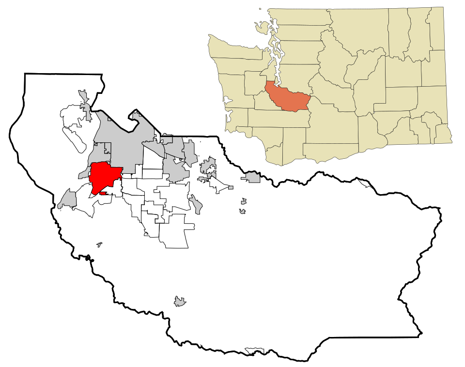 Locator map of Lakewood