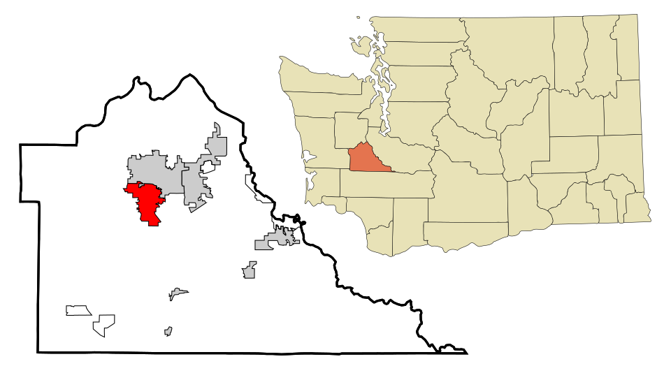 Locator map of Tumwater