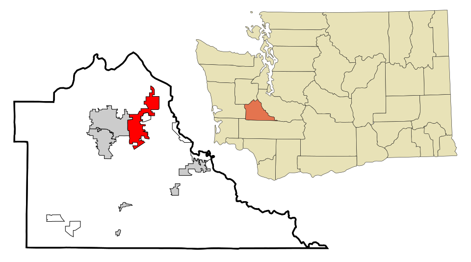Locator map of Lacey