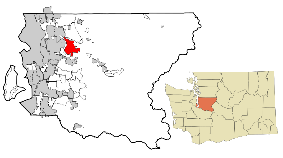 Locator map of Sammamish