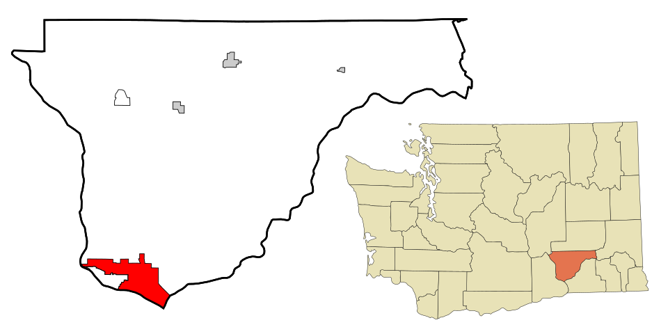 Locator map of Pasco