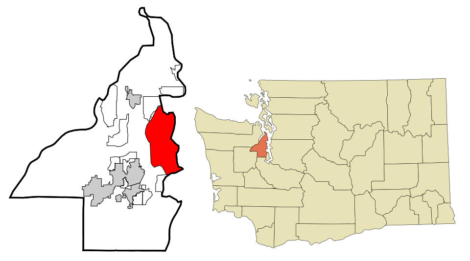 Locator map of Bainbridge Island
