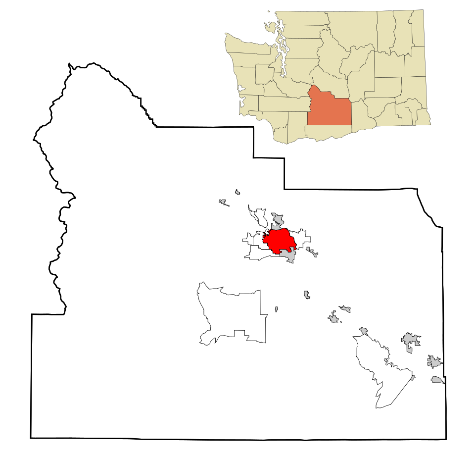Locator map of Yakima