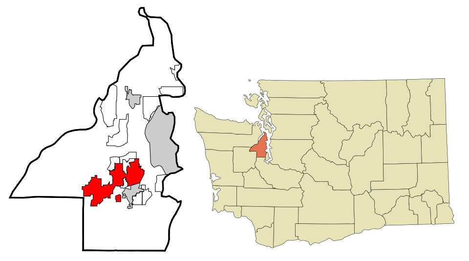 Locator map of Bremerton