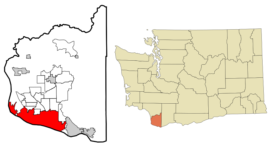 Locator map of Vancouver