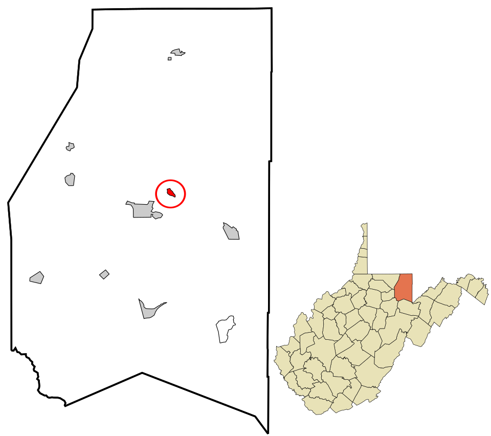 Locator map of Albright
