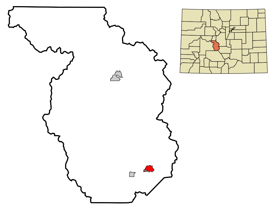 Locator map of Salida
