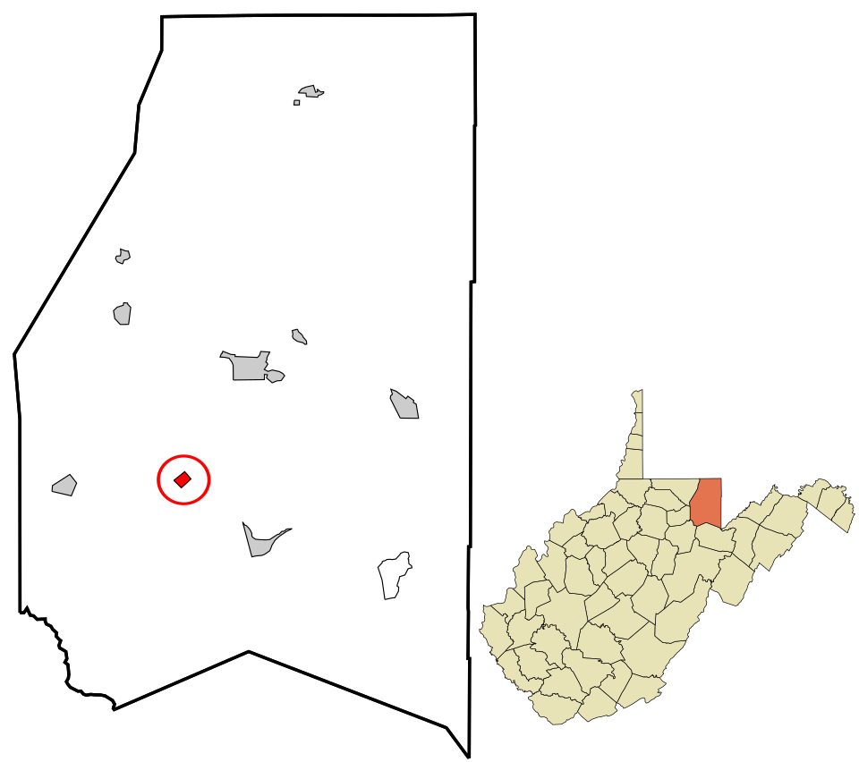 Locator map of Tunnelton