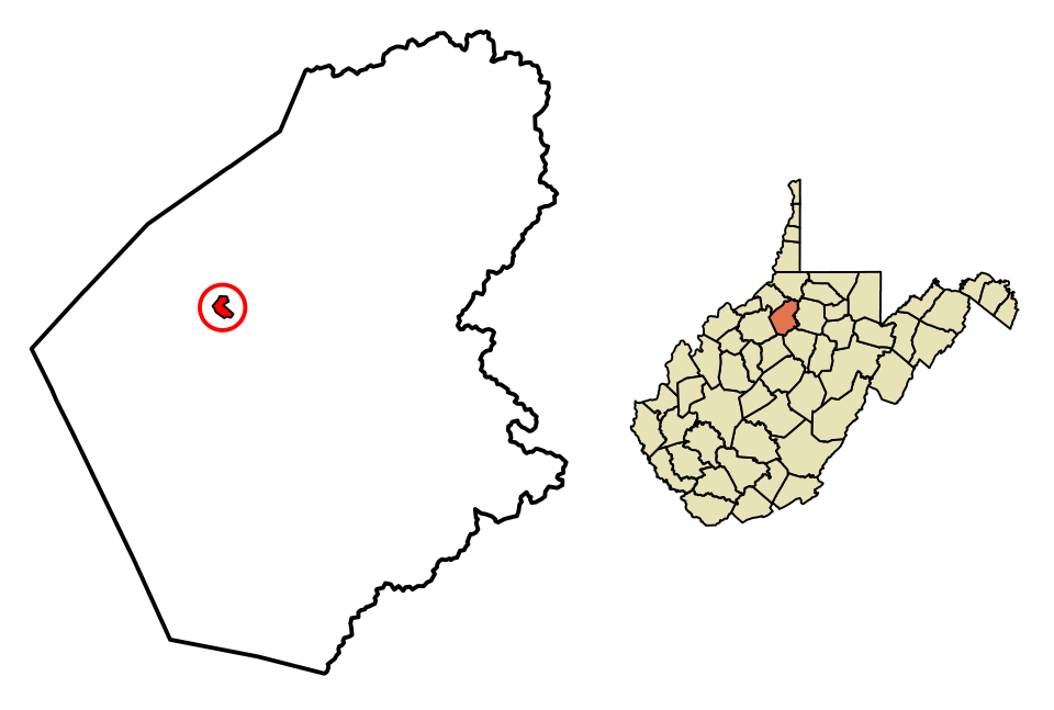 Locator map of West Union