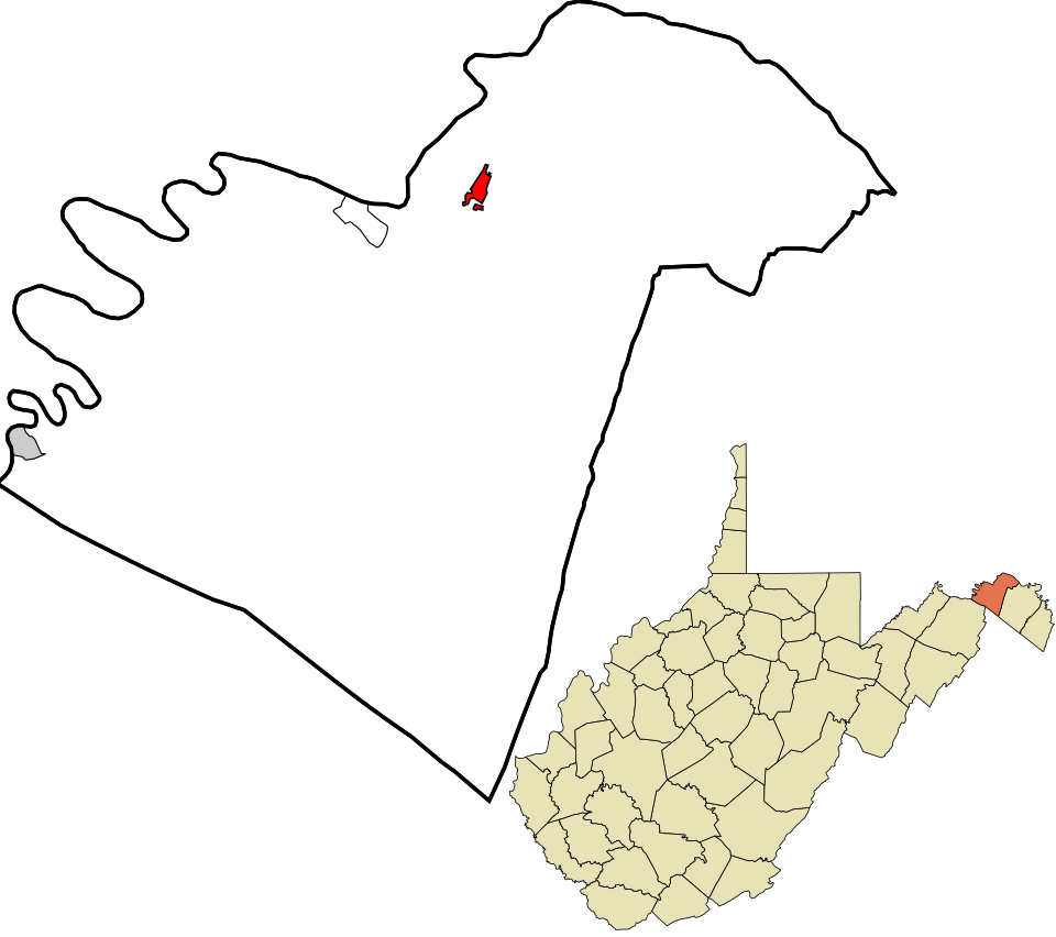 Locator map of Bath (Berkeley Springs)