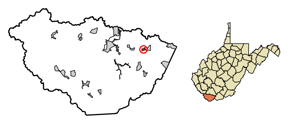 Locator map of Keystone