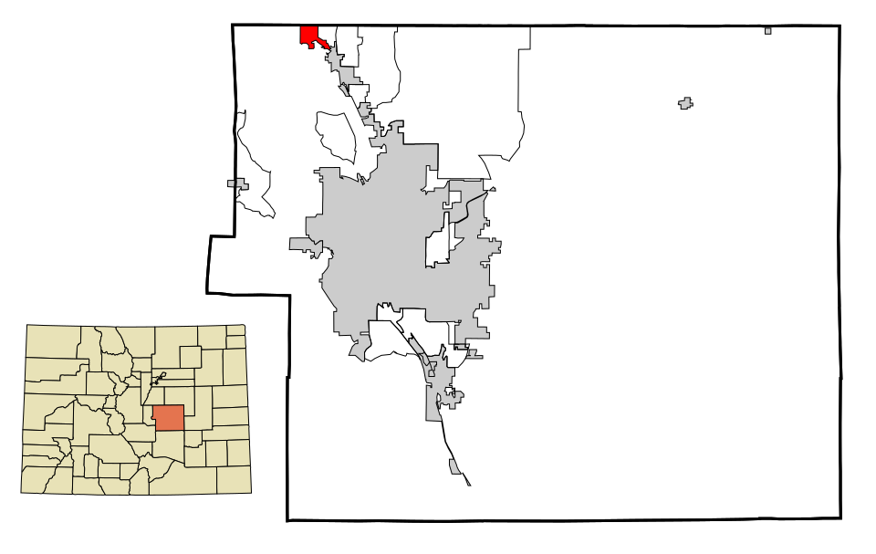 Locator map of Palmer Lake