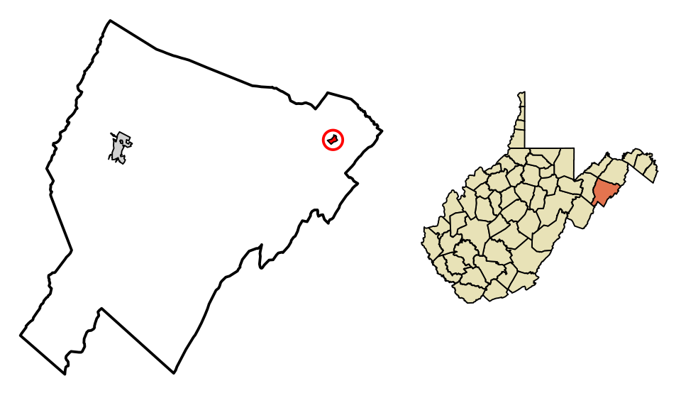 Locator map of Wardensville