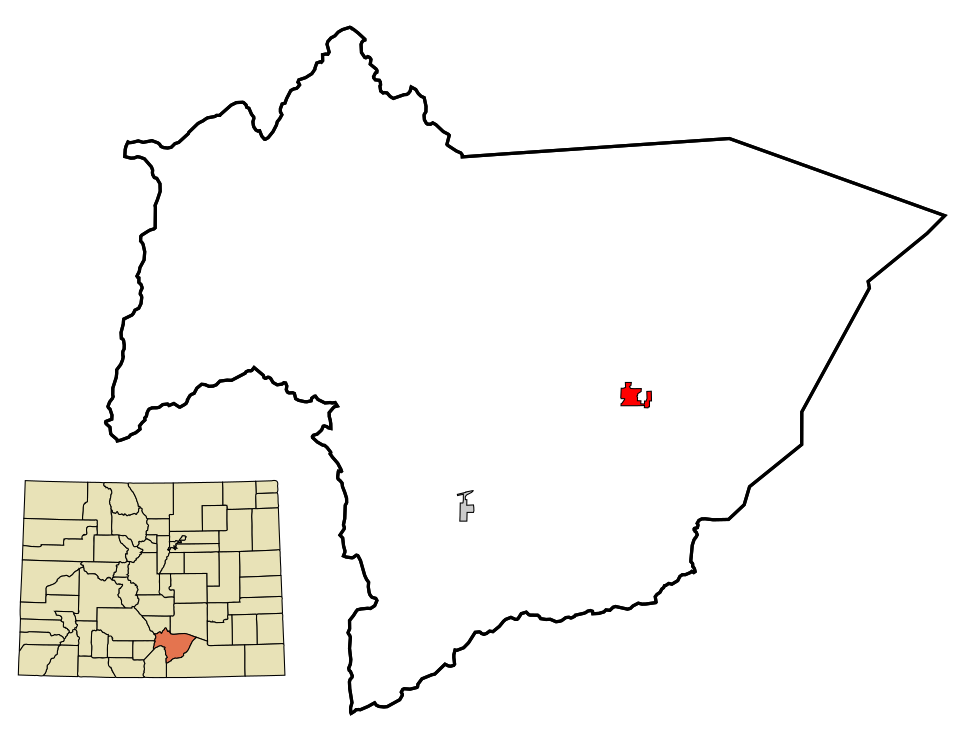 Map of Walsenburg