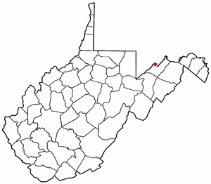 Locator map of Piedmont