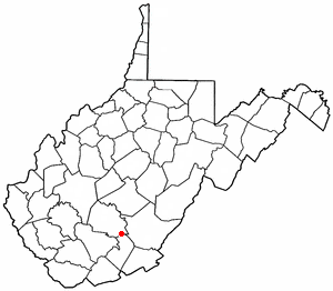 Locator map of Meadow Bridge