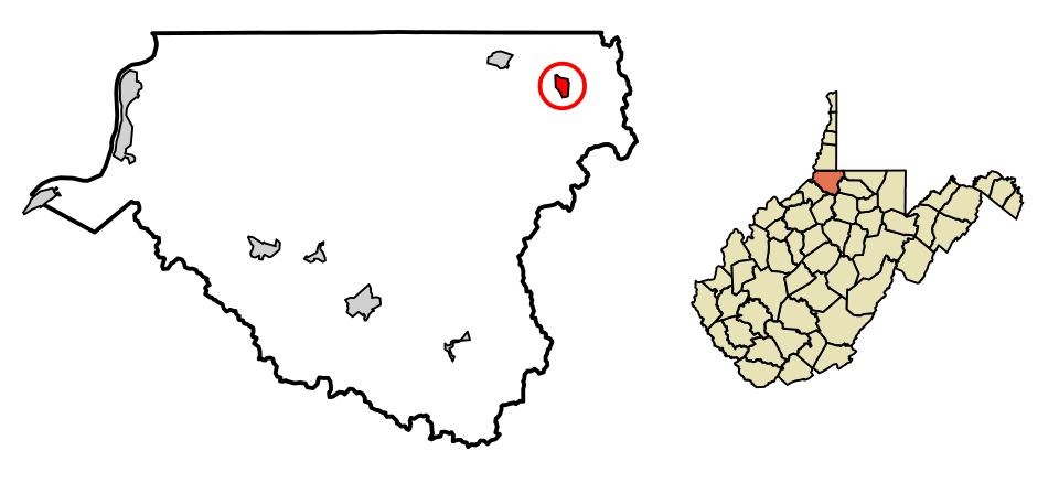 Locator map of Hundred
