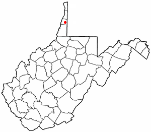 Locator map of Valley Grove