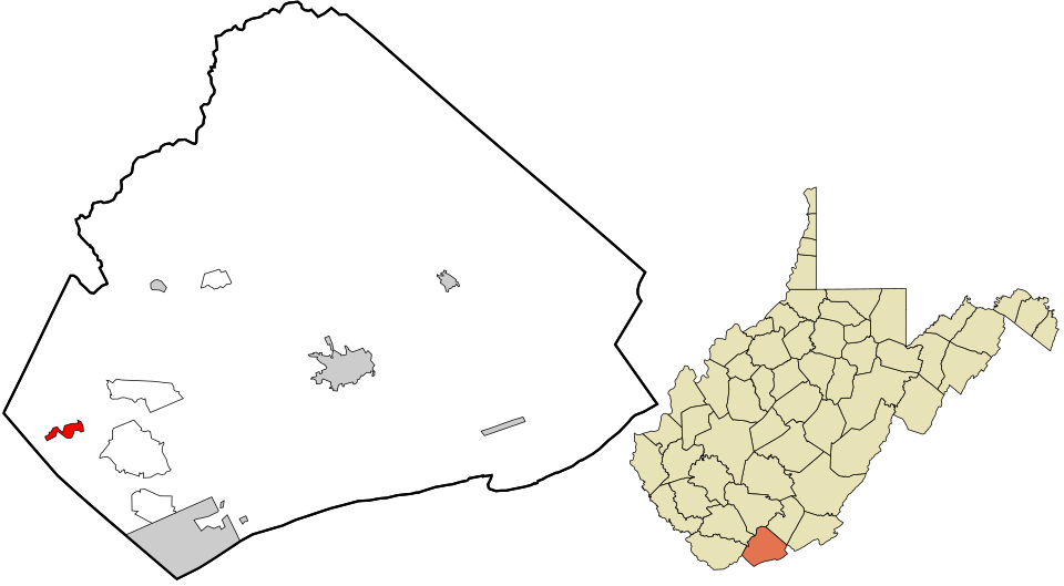 Locator map of Bramwell